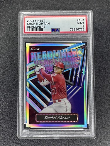 2023 Topps Finest - Finest Headliners Shohei Ohtani #FH-1 Refractor PSA 9