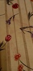 Tan Striped Floral cotton quilting fabric — photo 4