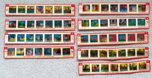 Lot of 9 1962 Kenner Color Slides for Give-A-Show Projector - Popey, Mr. Magoo..