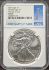 2021 Type 1 Heraldic Silver Eagle NGC MS70 First Day of Issue