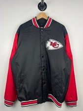 Vintage NFL Kansas City Chiefs Black & Red Varsity Jacket Size XL