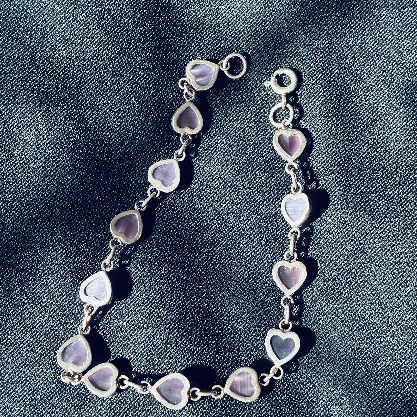 This charming bracelet features heart-shaped bead… - image 2