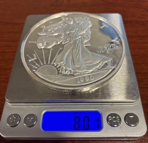 1990 8 oz Silver American Eagle (Brilliant Uncirculated)