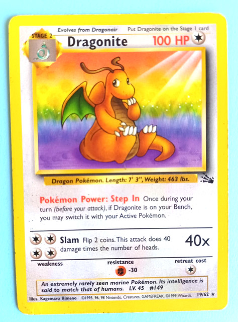 Dragonite #19 (Fossil (1999))