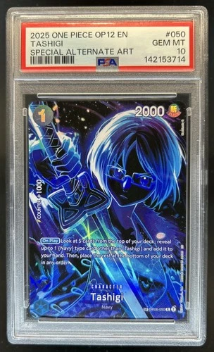 2025 One Piece Legacy of the Master Tashigi Special Alt Art #OP06-050 PSA 10