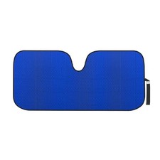 Accordion Folding Car Windshield Sun Shade - Blackout Sun Jumbo 66x27 Blue