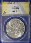 1921  Morgan Dollar ANACS MS63  (2632637)