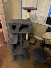 Cat Tree Tower Scratching Post Condo House Bed Kitten Toys Used.