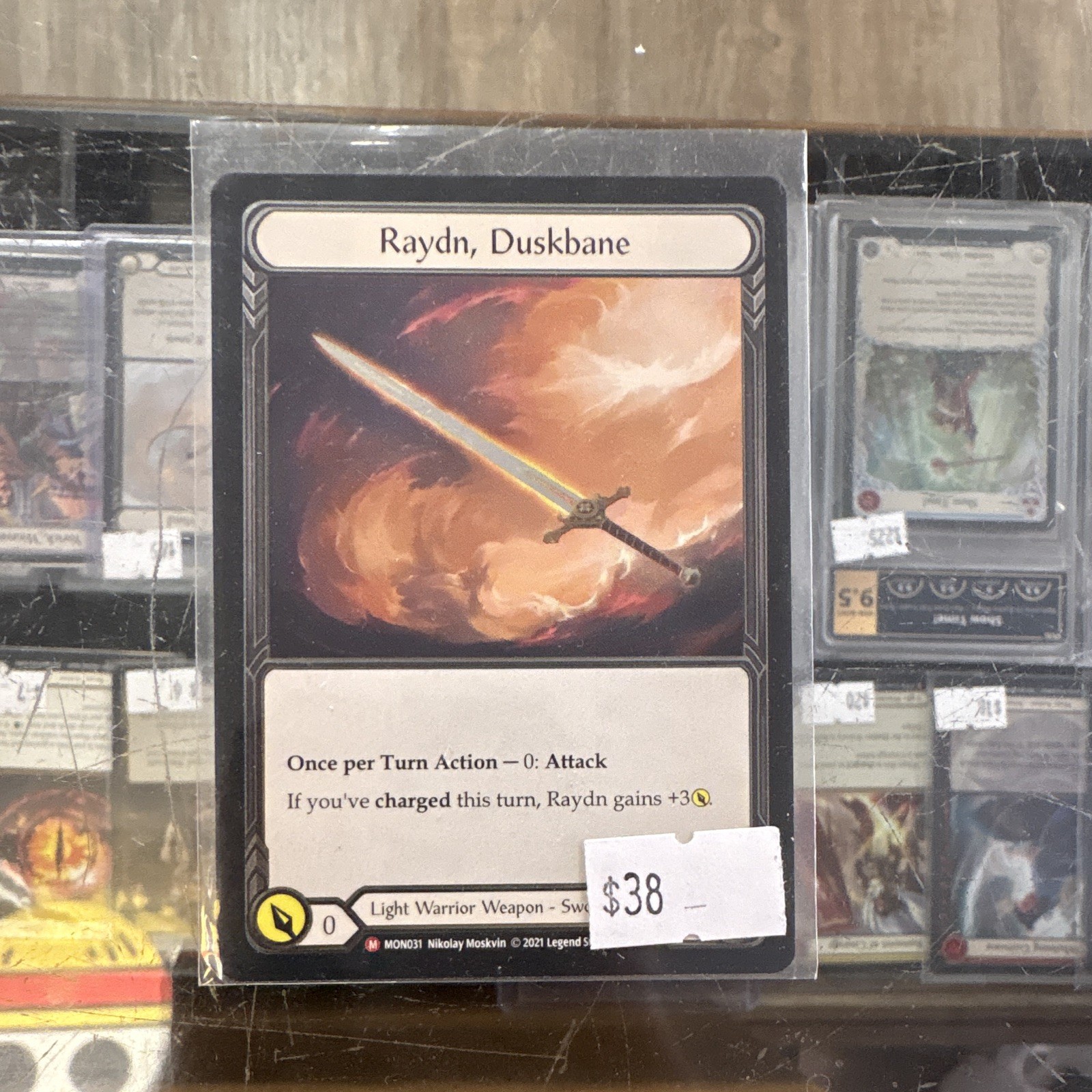 Flesh and Blood TCG Raydn, Duskbane Monarch MON031 1st Edition cold foil