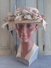 Great vintage lady mannequin head,plaster,art deco,mannequin bust