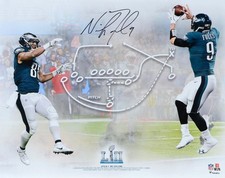 Nick Foles Eagles Signed 16x20 Super Bowl LII Champs Philly Special Photo