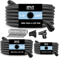 Automotive Wire Loom Flame Retardant Split Wire Loom Tubing Assortment