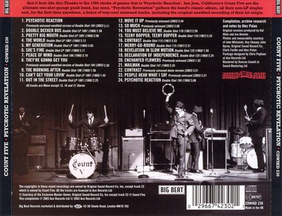 THE COUNT FIVE - PSYCHOTIC REVELATION: THE ULTIMATE COUNT FIVE NEW CD