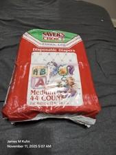 44 Vintage Plastic Backed Diapers Unopened Baby Diapers Made In USA