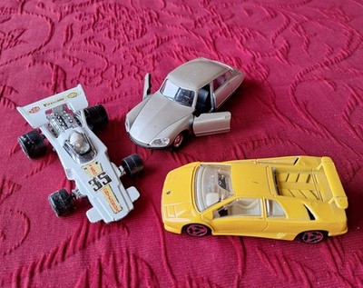 3 x matchbox Speed Kings Welly bBurago Vintage Citroen Lightning Lamborghini