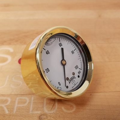 #ad Winters PBC904R1 PBC Forged Brass Case Pressure Gauge 0 100 PSI NEW $19.94