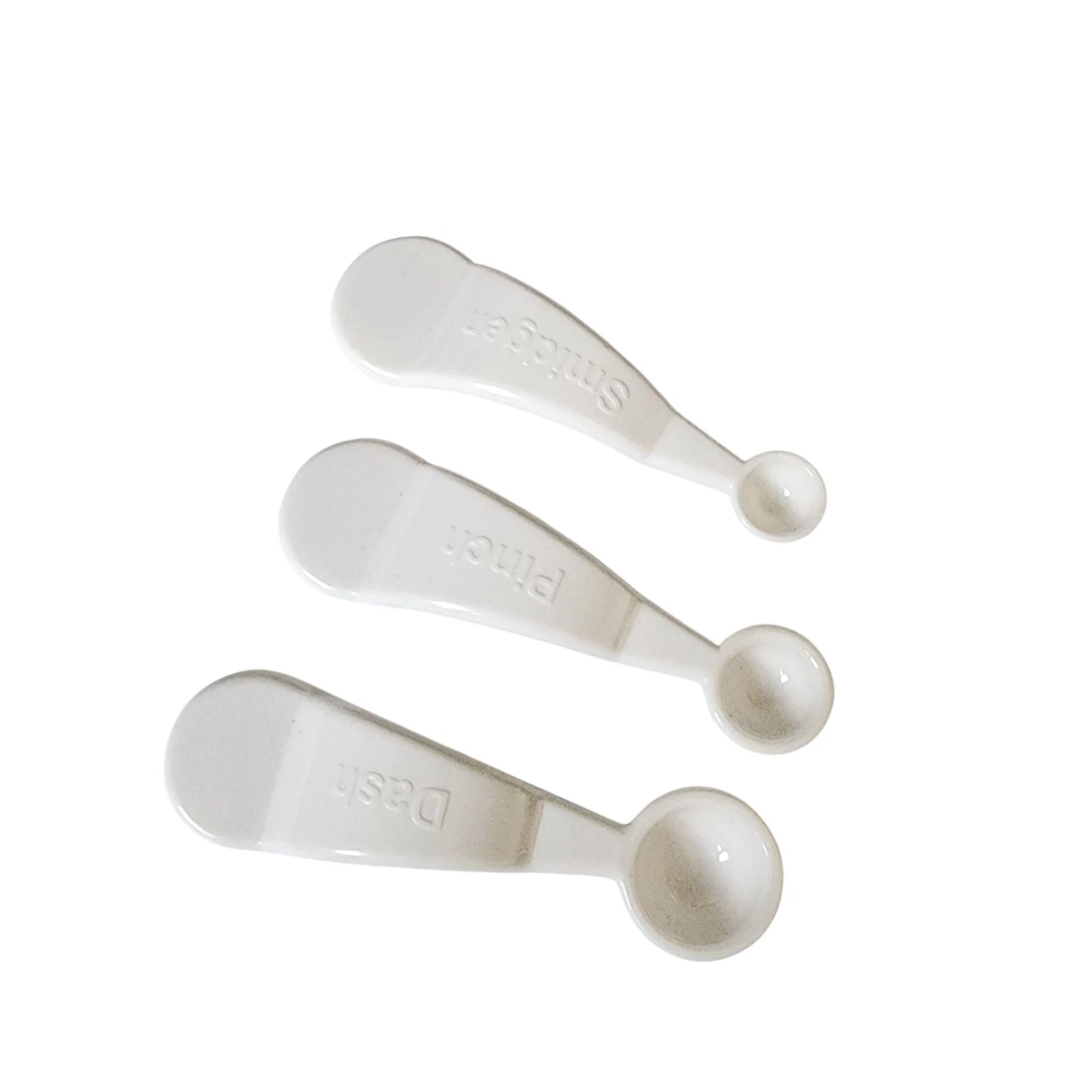 Tupperware Miniature Magnetic White Measuring Spoons