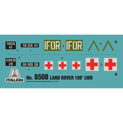 LAND ROVER 109 LWB KIT 1:35 Italeri Kit Mezzi Militari Modellino Nuovo - Immagine 3 di 4