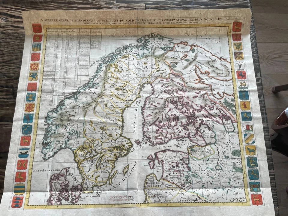 Chatelain 1720 Map Scandinavia Sweden Norway Finland Denmark Baltics Russia - Image 2 of 4