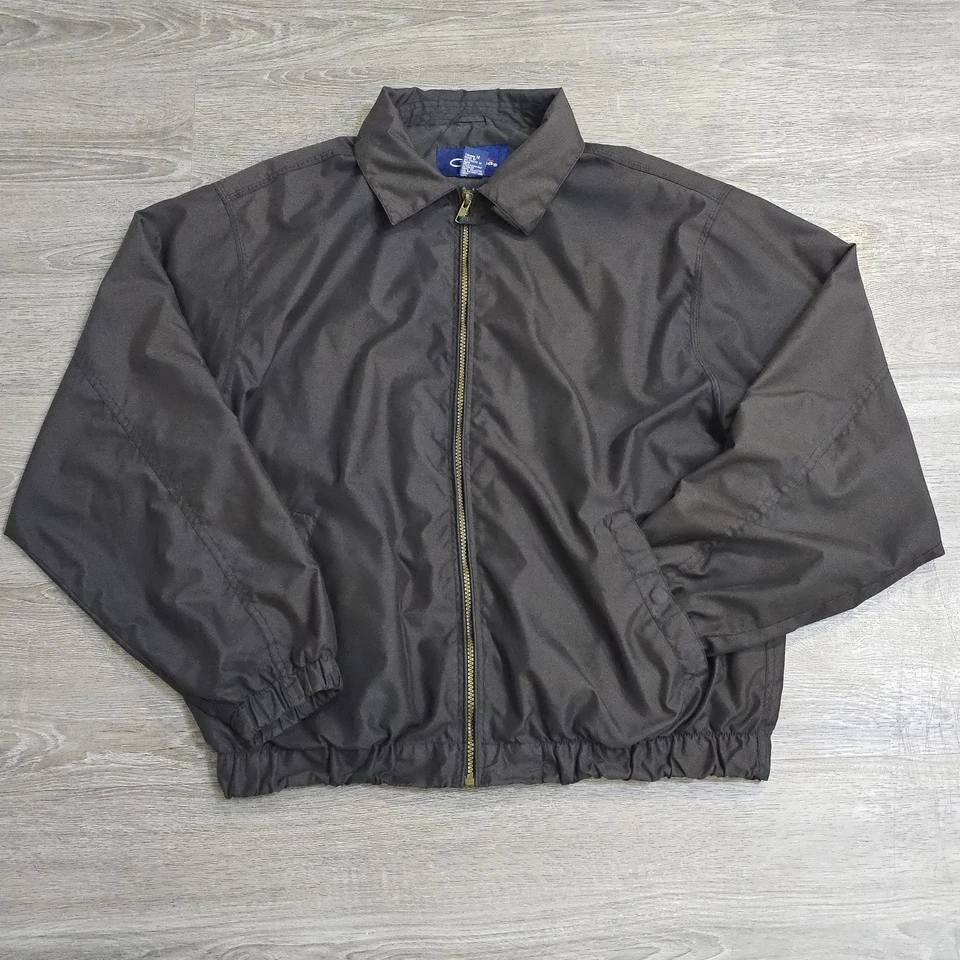 Vintage Catalina Minimalist Windbreaker Jacket Lightweight Dark Brown Men Medium - Image 2 of 4