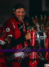JURGEN KLOPP SIGNED LIVERPOOL PREMIER LEAGUE WIN 16x12 PHOTO (ACG CERT AG19023)