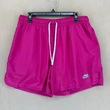 Nike Pink Athletic Shorts Drawstring Waist Pocket Logo DM6829 621 XL
