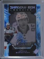 2018 SPx Shadow Box Rookies Photo Variant Silver /198 Henrik Borgstrom Auto ev1