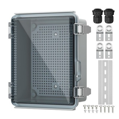 Joinfworld Outdoor WiFi Enclosure 8.7''x6.7''x4.3'' Clear, Clear 
