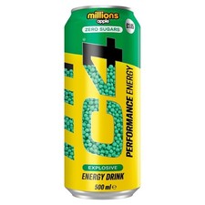 C4 Millions Apple Zero Sugar Energy Drink Pack of 12 x 500 ml