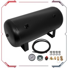 5 Gal Steel 8 Port Air Tank For Air Ride Suspension Train Horn Wgauge Switch