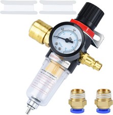 Pressure Regulator Compressed Air, Air Filter Pressure Regulator 1/4 BPS with