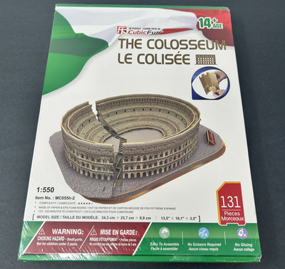 CubicFun The Colosseum 3D Paper/ Foam Puzzle, 131 Pieces NEW SEALED6