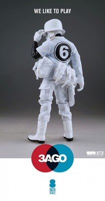 ThreeA (3A) 3AGO Duo DePlume 8 Inches Tall Ashley Wood (Black Body Edition)
