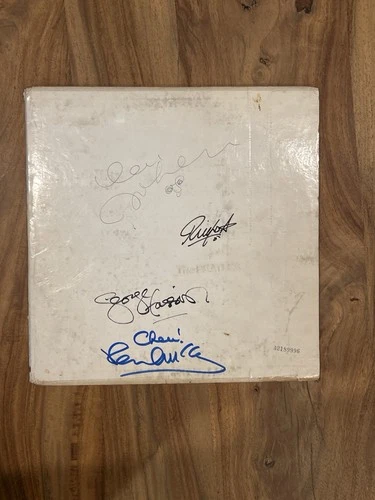 The Beatles White Album LP Record Album Signed 4x Lennon McCartney Star Harrison