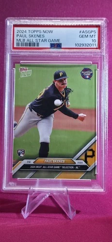 2024 Topps Now - Mlb All-Star Game Paul Skenes ASG-PS (RC) PSA 10 GEM MINT ROY