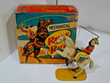 Range Rider Cowboy Tin Wind-Up With Box Works Made Japan- WORKS