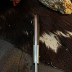 7.8" EDC Hunting Damascus Knife Handmade Tang Ram Horn Handle Leather Sheath — photo 8