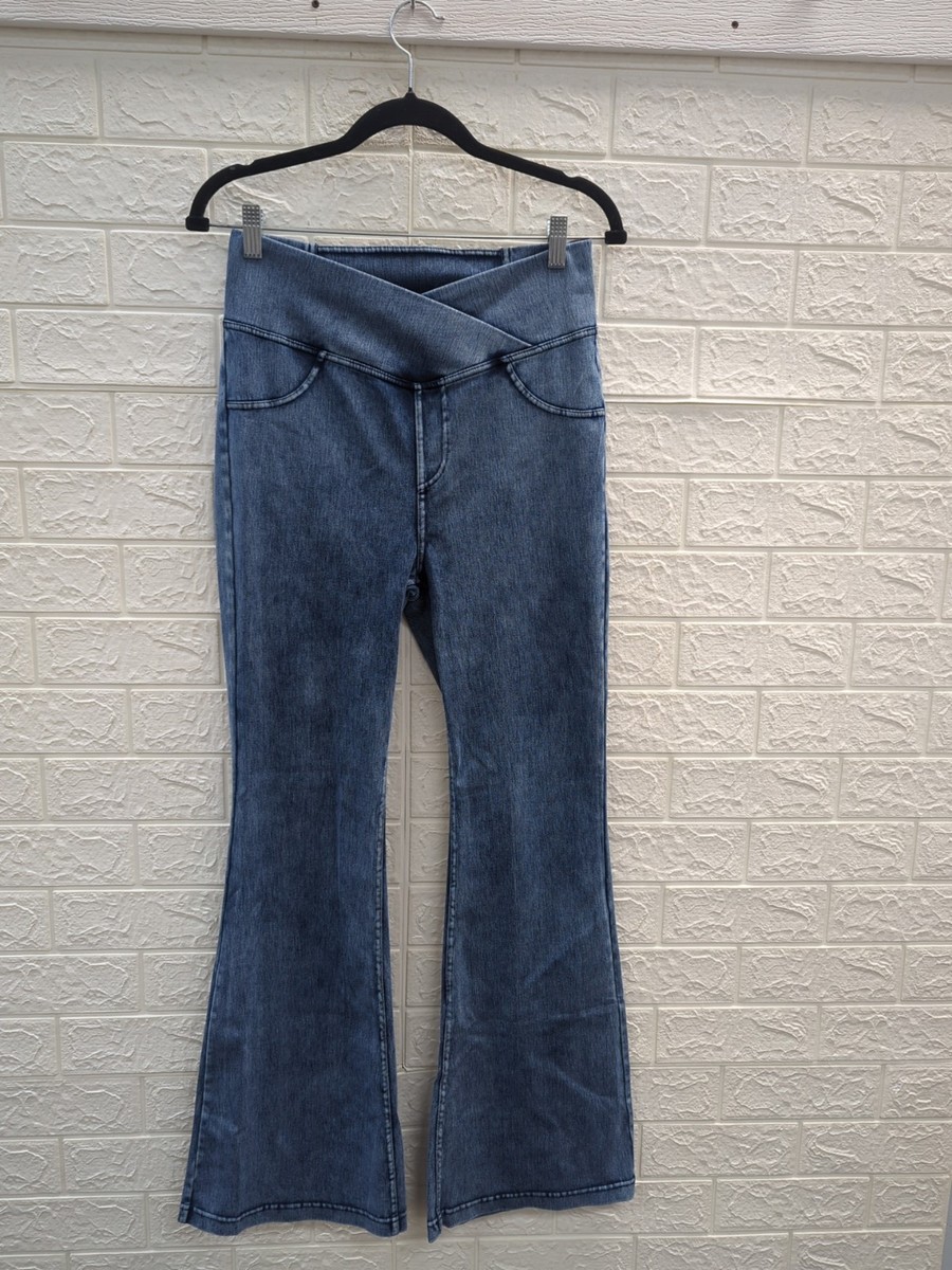 New brxl Crossover Denim Side Pocket Flare Jegging Women's Size