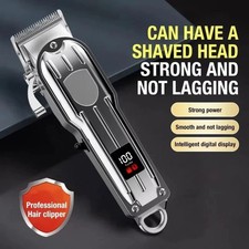 Cordless Professional Hair Clippers Trimmer Kit Men Cutting Machine Barber Salon