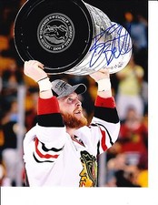 CHICAGO BLACKHAWKS BRYAN BICKELL SIGNED 2013 STANLEY CUP 8X10 XX