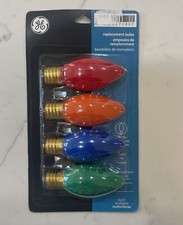 GE C-9 Glow Bright Bulbs Pack Of 4 Christmas Bulbs