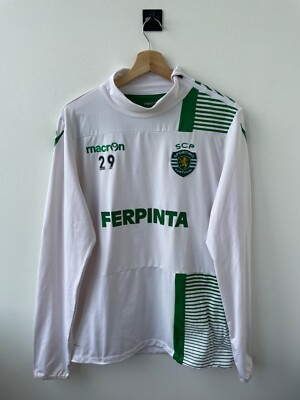 Sporting CP LISBON 2015 TRAINING FOOTBALL SOCCER JACKET TOP TRIKOT MACRON size L