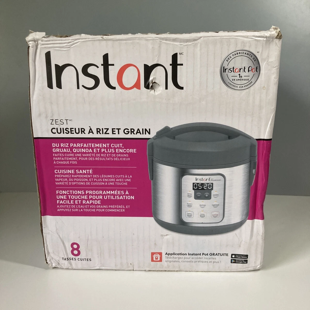 Instant Zest 8-cup Rice Cooker Review - Consumer Reports