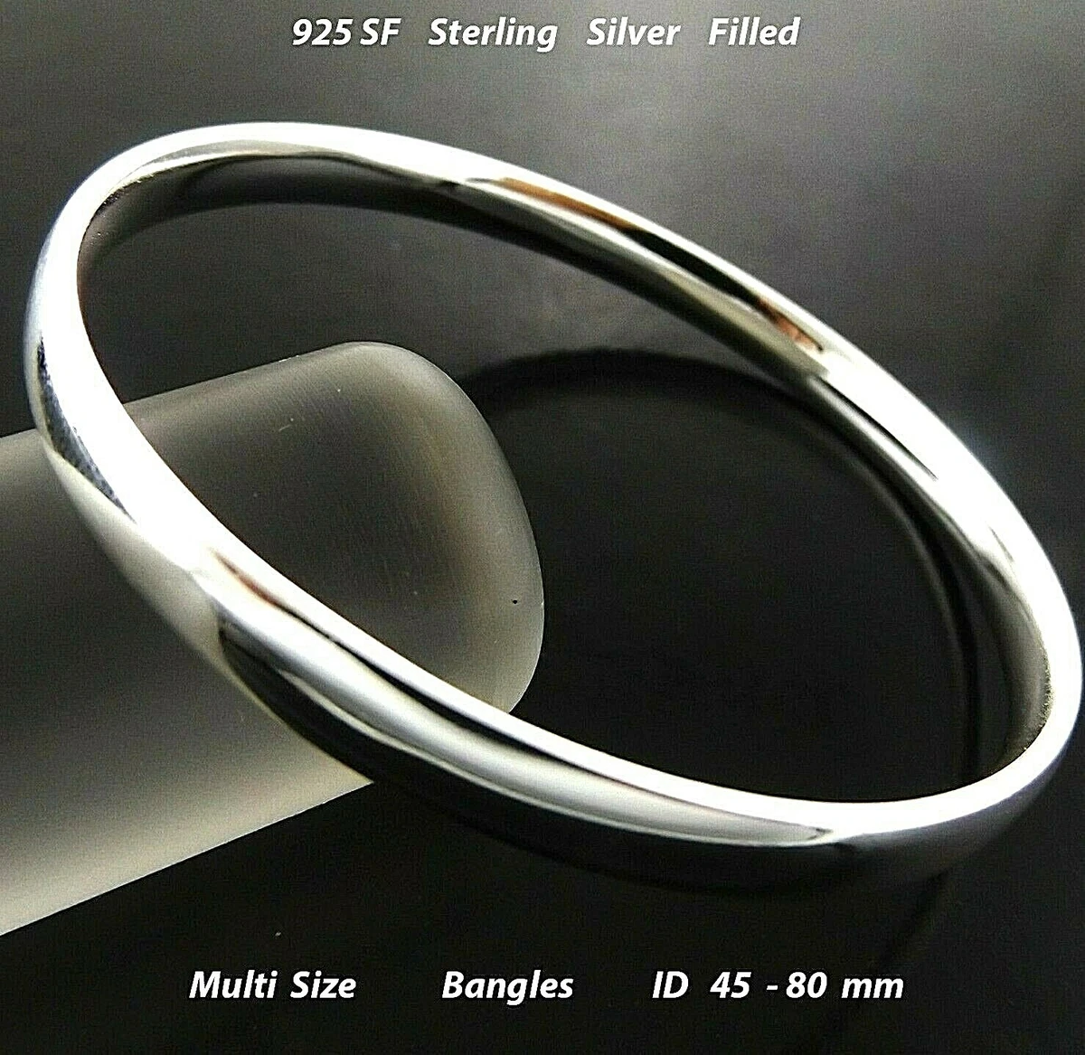 Chunky Silver Bangle Silver Statement Bangle Sterling Silver 