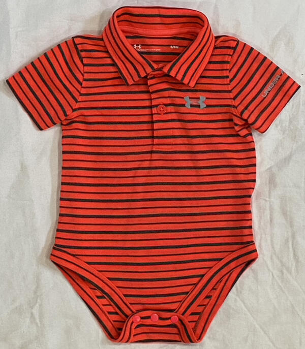 Under Armour UA Baby Boy Collared OnePiece Polo Snap Shirt Size 69