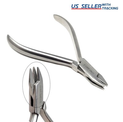 GERMAN Dental Aderer Plier 12.5cm 3 Prong Wire Bending Orthodontic Laboratory
