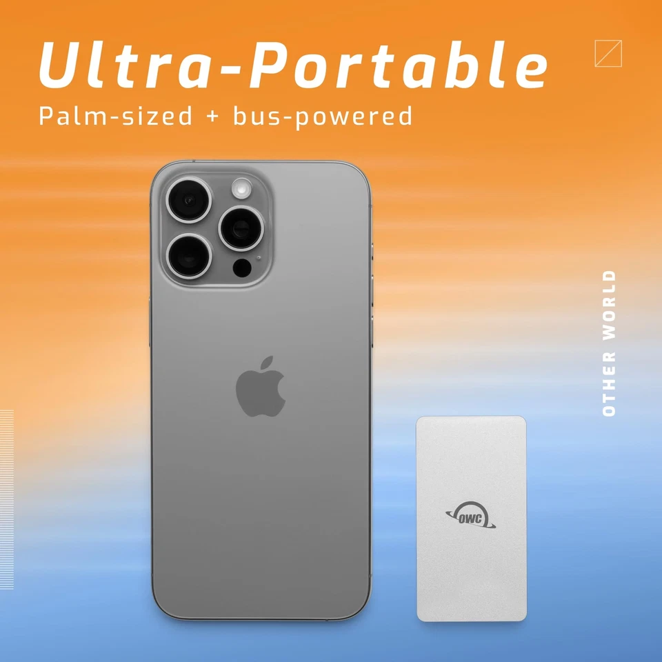 OWC 1TB Envoy USB-C Thunderbolt Bus Powered 10G/s Aluminum External SSD Drive - Image 3 of 4