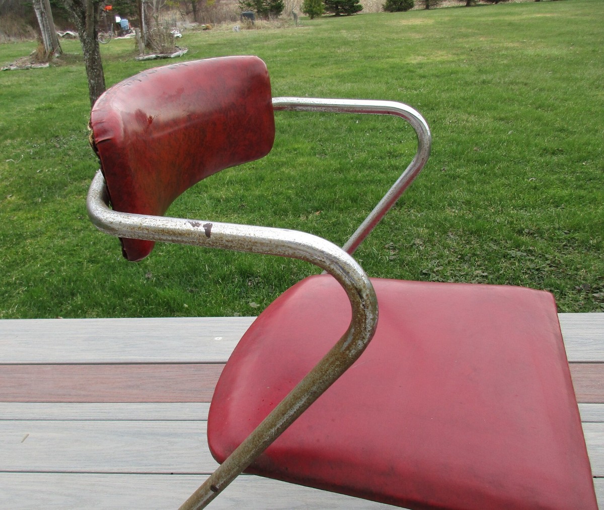 Art Deco Machine Age Chrome Z Chair Wolfgang Hoffman Howell