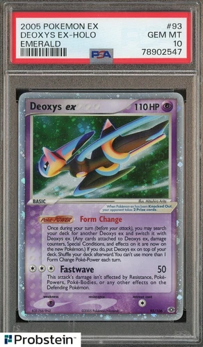 2005  Pokemon Ex Emerald #93 Deoxys Holo PSA 10 GEM MINT