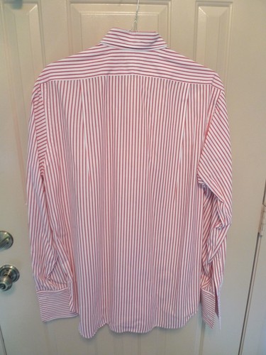 PAUL FREDRICK-ALL COTTON SPREAD COLLAR SHIRT-BROADCLOTH-MADE IN USA-16.5-36 - Picture 11 of 12
